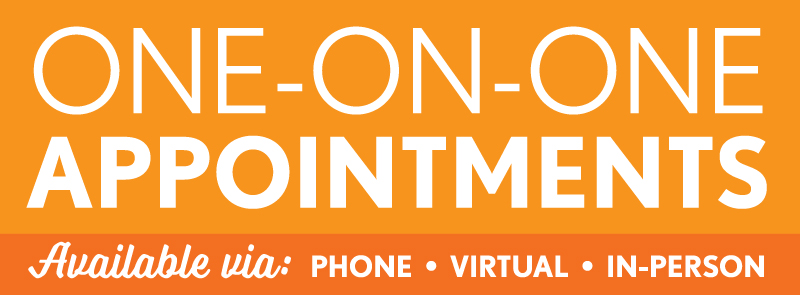 1 on 1 appointment graphic