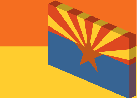 Arizona state flag picture