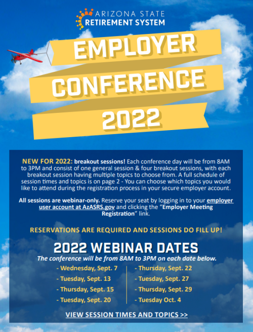 2022 employer conference flyer
